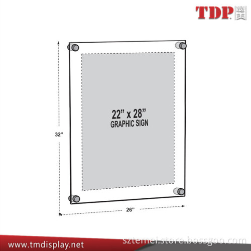 frameless clear acrylic poster frames
